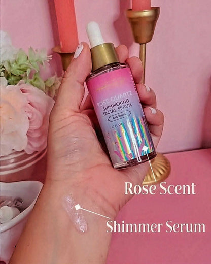 Beauty Rose Quartz Shimmering Facial Serum, Glowing