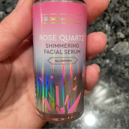 Beauty Rose Quartz Shimmering Facial Serum, Glowing