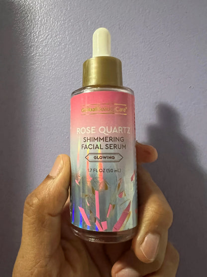 Beauty Rose Quartz Shimmering Facial Serum, Glowing